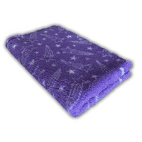 Pawstrading™ Premium Shooting STAR PURPLE Anti-Slip Backed Vet Bedding Fleece Bed