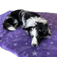Pawstrading™ Premium Shooting STAR PURPLE Anti-Slip Backed Vet Bedding Fleece Bed