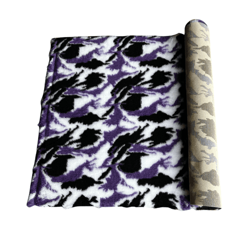 Pawstrading™ PURPLE CAMO Anti-Slip Backed Veterinary Fleece Bedding Vet Bed Mat