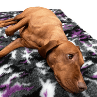 Pawstrading™ PURPLE CAMO Anti-Slip Backed Veterinary Fleece Bedding Vet Bed Mat