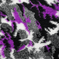 Pawstrading™ PURPLE CAMO Anti-Slip Backed Veterinary Fleece Bedding Vet Bed Mat