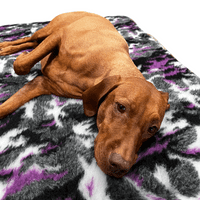 Pawstrading™ PURPLE CAMO Anti-Slip Backed Veterinary Fleece Bedding Vet Bed Mat