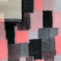 Pawstrading™ Rubber Backed Veterinary Fleece Bedding Dog Vet Bed / Mat Grey with PINK PATCHWORK