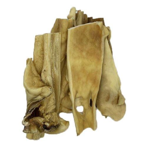 Pawstrading SKINS Natural Beef Head Scalp Skin Strips Approx 15cm