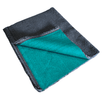 Pawstrading™ Traditional Green-Backed Veterinary Fleece Bedding Dog Bed / Mat (CHARCOAL) Vet Bed