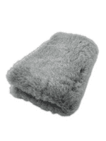 Pawstrading™ Traditional Green-Backed Veterinary Fleece Bedding Dog Bed / Mat (Grey)