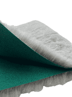 Pawstrading™ Traditional Green-Backed Veterinary Fleece Bedding Dog Bed / Mat (Grey)