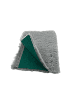 Pawstrading™ Traditional Green-Backed Veterinary Fleece Bedding Dog Bed / Mat (Grey)