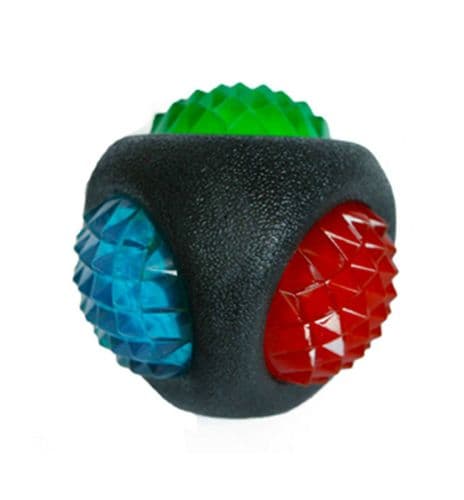 Rosewood Catch & Flash Ball Flashing Dog Balls Toy Light up Dark Night Tough