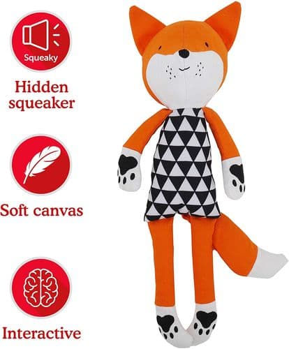 Rosewood Chubleez Mr Fox Soft Plush Dog Toy