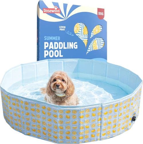 Rosewood Lemon Print Dog Paddling Pool 120cm Rosewood Lemon Print Dog Paddling Pool 120cm