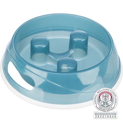 SMALL Slow Feed stop gobble Dog Food Bowl food puppy size 20cm