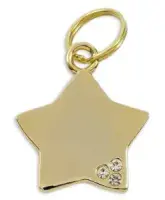 Tagiffany My Precious – Star Dog Tag - Gems - Silver or Gold