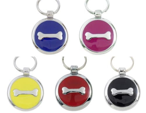 TAGIFFANY - Smartie Collection Pet Tag - Bone - 25mm / 30mm