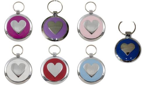 TAGIFFANY - Smartie Collection Pet Tag - Heart - 20mm / 25mm / 30mm / 38mm