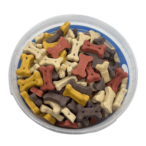 Trixie Cookie Snack Bones – 1.3kg Resealable Tub - Bedtime Biscuits Dog Biscuit