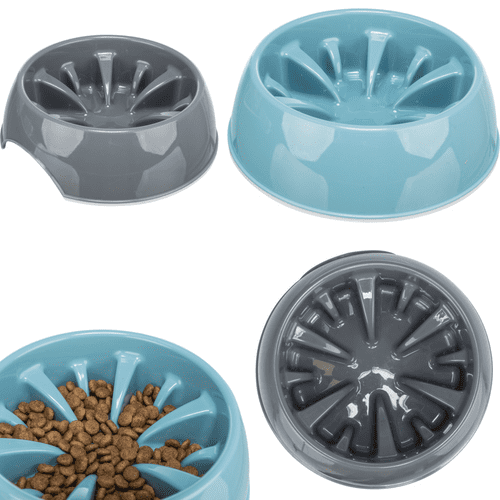Trixie Slow Feed Dog Bowl Plastic Anti Bloat 25027/8