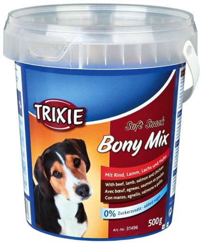Trixie Soft Snack Bony Mix Training Treats Chicken Puppy and Adult Dog 500g