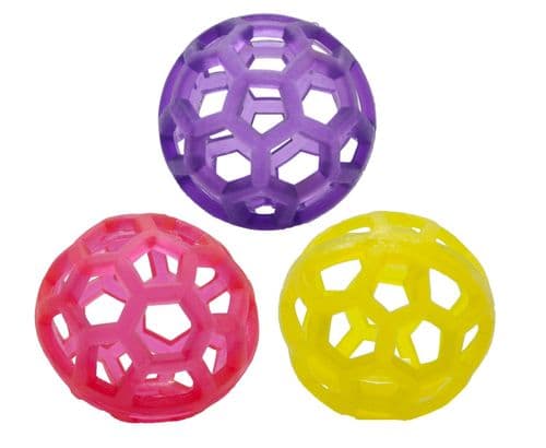Tuffs TPR Cage Ball Bright and Durable 3.5 inch Diameter