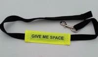 Yellow Safety Lead Sleeve for Dogs Warning yellow ribbon