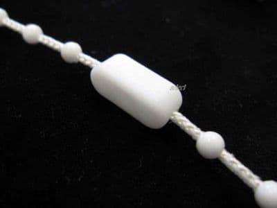 2-Pack Silver Metal Roller Blind Chain Connectors - Beaded Chain Joiner Cord Clips