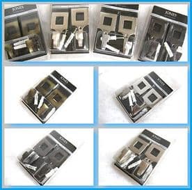 1 Pair of curtain tieback hooks Square Jones Interiors tie back wall hooks