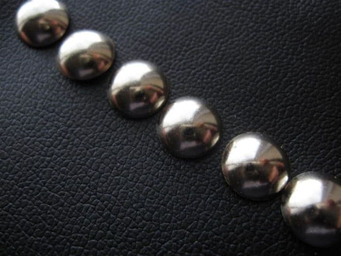 100 CHROME SILVER UPHOLSTERY NAILS TACKS STUDS