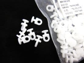 100 Uni glider Styleline slimline Air track curtain track gliders runners hooks