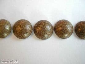 100 UPHOLSTERY NAILS - FURNITURE STUDS TACKS GOLD SPEC