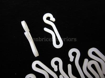 1000 Curtain hooks - Hospital style - Bulk lot Attaches any glider to any tape
