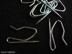 1000 PIN IN CURTAIN HOOKS - French Pinch goblet cartridge pleat headed curtains