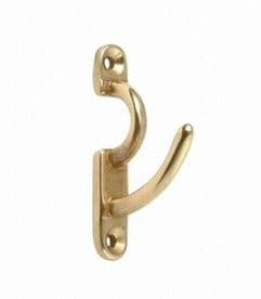 2 brass security curtain tassel hooks - Keep tiebacks fixed to wall - Anti theft