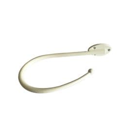 2 Curtain Holdbacks Cream Metal Hold Back Fabric Drape Ivory Material Holders