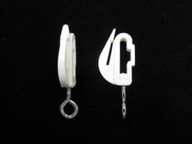 2 HARRISON DRAPE White drape CURTAIN TRACK END STOPS endstops
