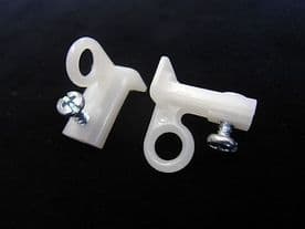 2 INTEGRA DISCREET CURTAIN TRACK END STOPS - Discrete slimglide