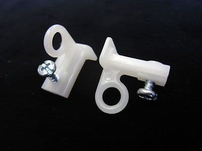 2 INTEGRA DISCREET CURTAIN TRACK END STOPS - Discrete slimglide