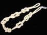 2 Shanklin knotted rope curtain tiebacks Natural cream cotton 86cm ties tie back