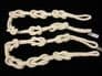 2 Shanklin knotted rope curtain tiebacks Natural cream cotton 86cm ties tie back