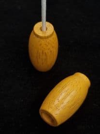 2 Small Wooden Blind Cord Pull Toggle Acorn 3cm