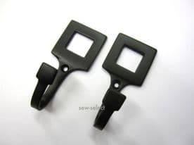 2 Square curtain tieback tassel hooks Door wall hook