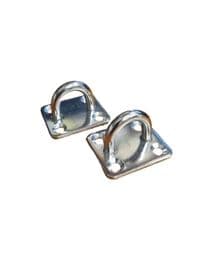 2 Stainless Steel Eye Plates 6MM x 40MM Lashing Tie Down Boat Marine Yacht