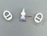 20 OVAL ROTATING CURTAIN TRACK GLIDERS Gliss runners eyes hooks 14mm x 10mm Slim