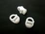 20 OVAL ROTATING CURTAIN TRACK GLIDERS Gliss runners eyes hooks 14mm x 10mm Slim