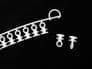 30 Curtain rail caraglider track gliders pole runners hospital cubicle rail hook