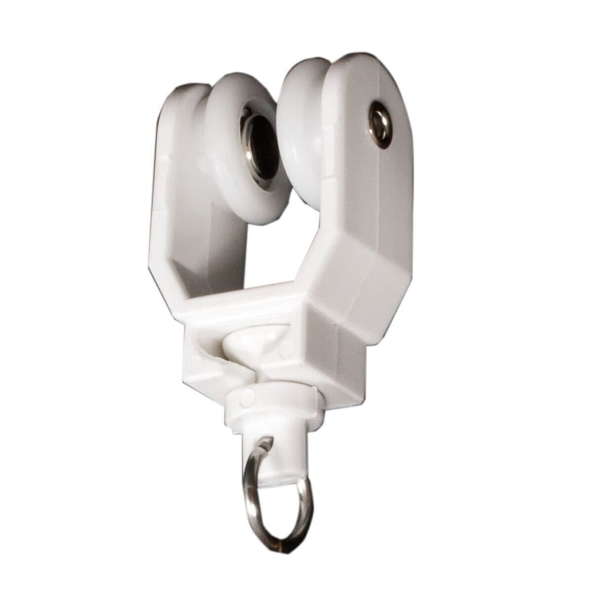 Merriway BH03997 (2 Pcs) Curtain Track Rail Stop Ends To Fit White Line White - Pack Of 2 Pieces