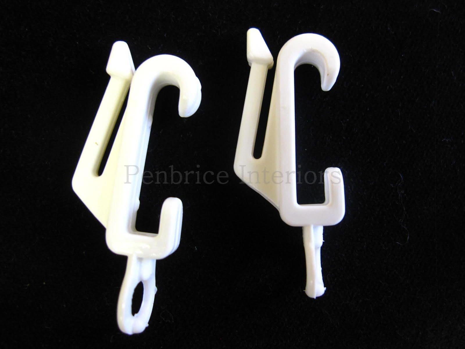 Harrison Drape 30 HARRISON WHITE SILVER DRAPE CURTAIN TRACK GLIDERS