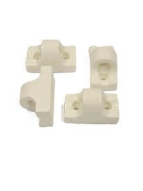 4 ROMAN BLIND CHINA CORD GUIDES - LOW FRICTION PORCELAIN EYELET eye
