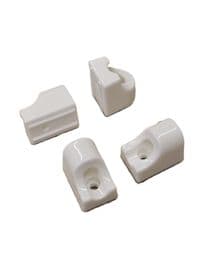 4 ROMAN BLIND CHINA CORD GUIDES - LOW FRICTION PORCELAIN EYELET eye