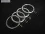 4 Swish Satin Steel Metal Curtain Pole Rings For 35mm Diameter Poles Silver NEW