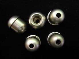 5 CLASSIC matt silver cord pull - Small satin steel Roman blind light acorn